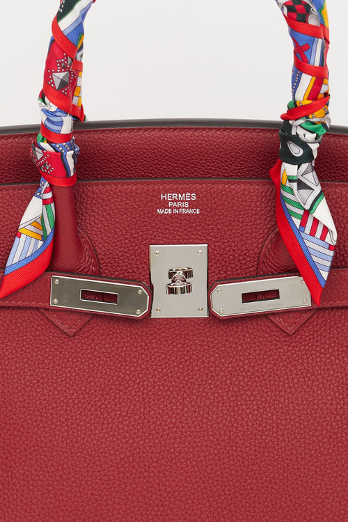 Hermès 2016 Rouge Grenat Togo Birkin 35 Bag