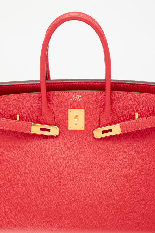 Hermès 2017 Rouge Casaque Clemence Birkin 35 Bag