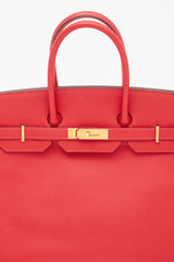 Hermès 2017 Rouge Casaque Clemence Birkin 35 Bag