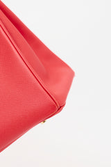 Hermès 2017 Rouge Casaque Clemence Birkin 35 Bag