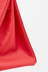 Hermès 2017 Rouge Casaque Clemence Birkin 35 Bag
