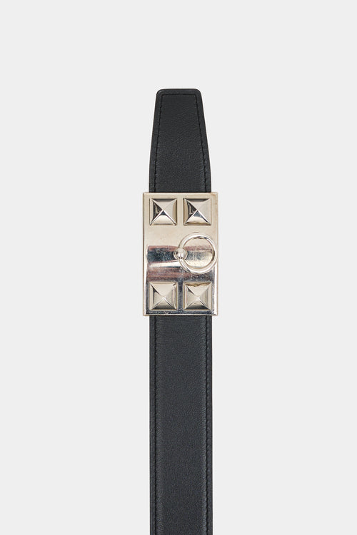 Hermès 2017 Leather Collier de Chien 32mm Reversible Belt