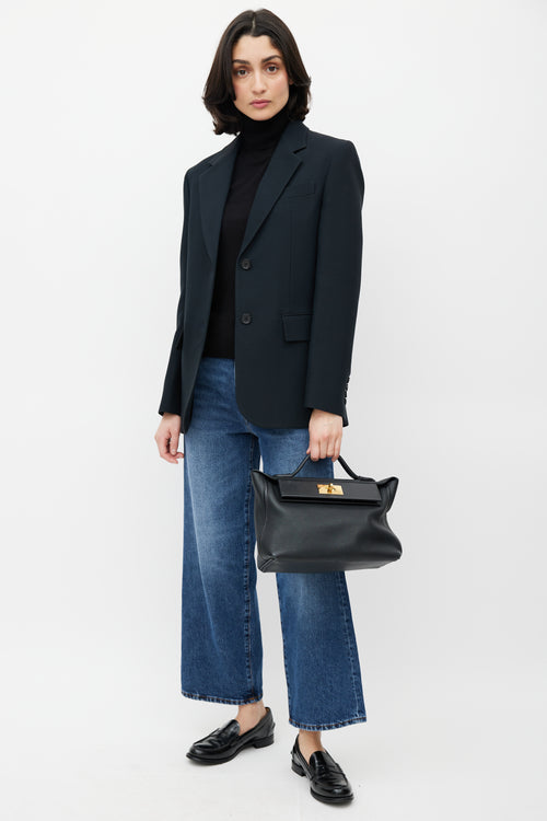 Hermès 2018 Black Maurice & Swift Leather 24/24 Bag