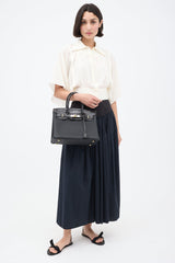 Hermès 2020 Noir Togo & Exotic Leather Birkin 30 Touch Bag