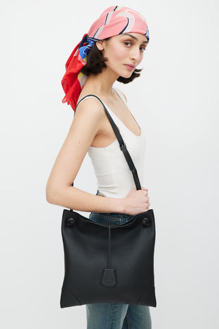 Hermès 2020 Black Leather Silky City PM Bag