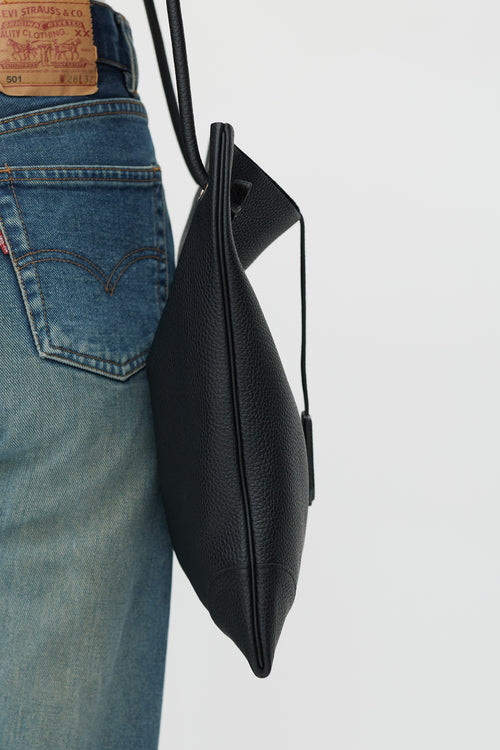 Hermès 2020 Black Leather Silky City PM Bag