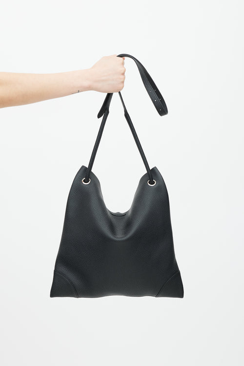 Hermès 2020 Black Leather Silky City PM Bag