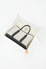 Hermès 2020 Ecru Toile & Noir Negonda Garden Party 36 Bag