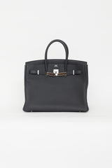 Hermès 2020 Bleu Nuit Togo Birkin 35 Bag