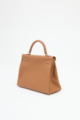 Hermès 2021 Gold Togo Kelly Retourne 32 Bag