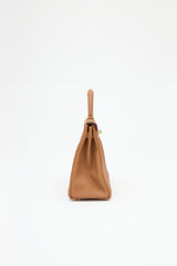 Hermès 2021 Gold Togo Kelly Retourne 32 Bag