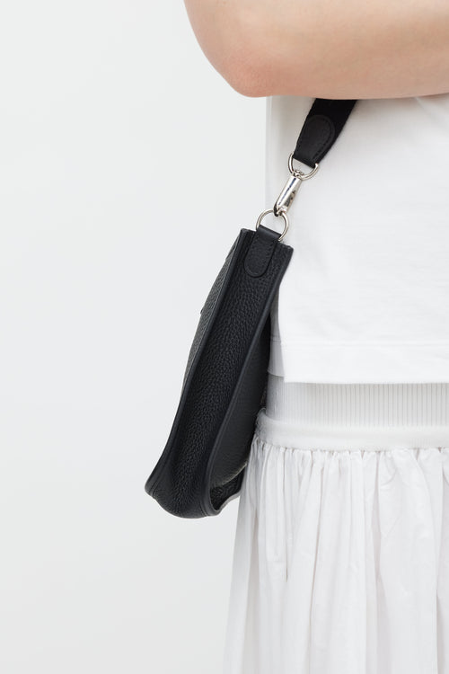 Hermès 2025 Noir Clemence Evelyne I TPM 16 Bag