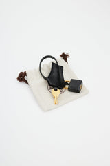 Hermès 2021 Noir Ostrich & Gold Kelly Sellier 25 Bag