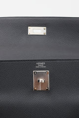 Hermès 2021 Noir Togo Kelly II Retourne 32 Bag