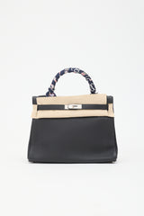 Hermès 2021 Noir Togo Kelly II Retourne 32 Bag