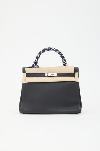 Hermès 2021 Noir Togo Kelly II Retourne 32 Bag
