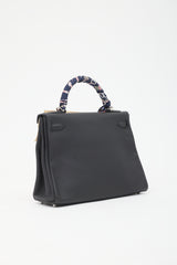 Hermès 2021 Noir Togo Kelly II Retourne 32 Bag