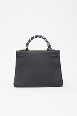 Hermès 2021 Noir Togo Kelly II Retourne 32 Bag