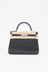 Hermès 2021 Noir Togo Kelly II Retourne 32 Bag