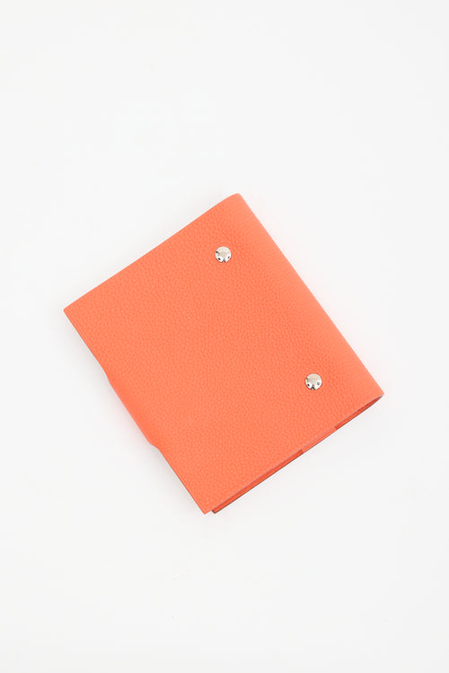 Hermès 2021 Orange Togo Ulysse PM Notebook