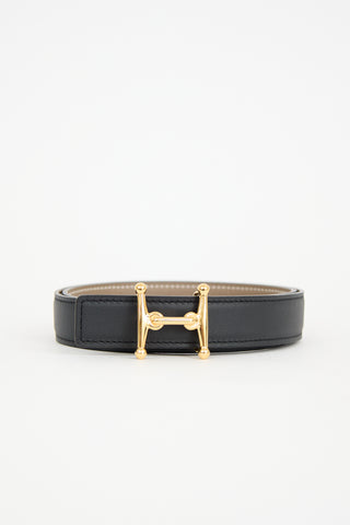 Hermès 2022 Swift & Epsom Mors H Reversible Belt