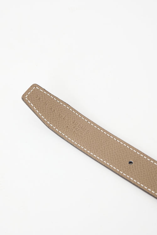 Hermès 2022 Swift & Epsom Mors H Reversible Belt