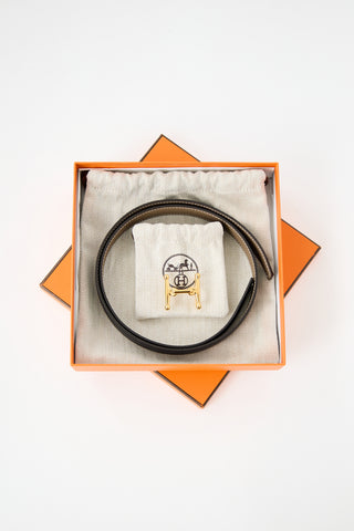 Hermès 2022 Swift & Epsom Mors H Reversible Belt