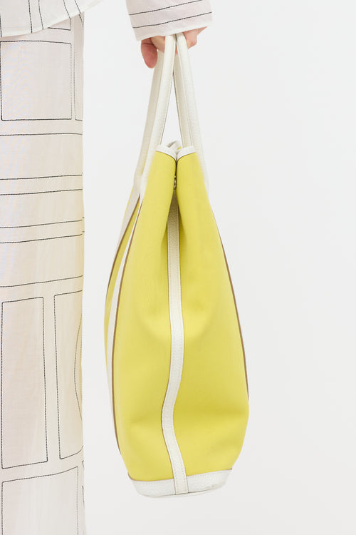 Hermès 2022 Lime Blanc Garden File 37 Bag