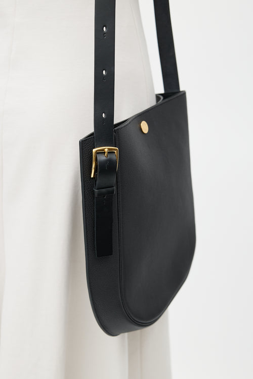 Hermès 2022 Noir Perspective Cavalier 28 Shoulder Bag