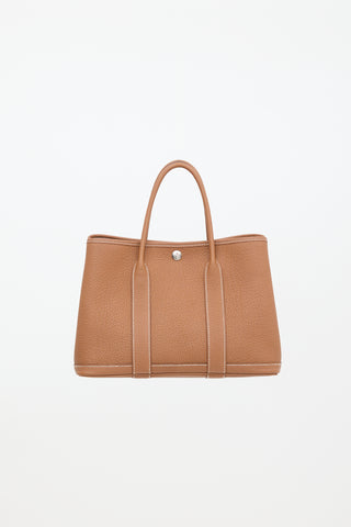 Hermès 2022 Gold Clemence Garden Party 30 Bag