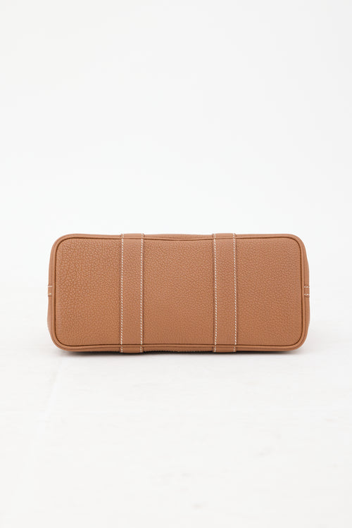 Hermès 2022 Gold Clemence Garden Party 30 Bag