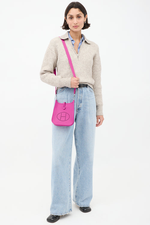 Hermès 2023 Magnolia Clemence Evelyne I TPM 16 Bag
