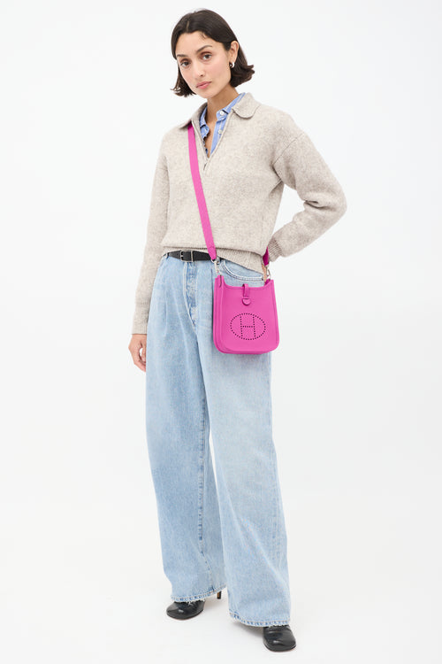 Hermès 2023 Magnolia Clemence Evelyne I TPM 16 Bag