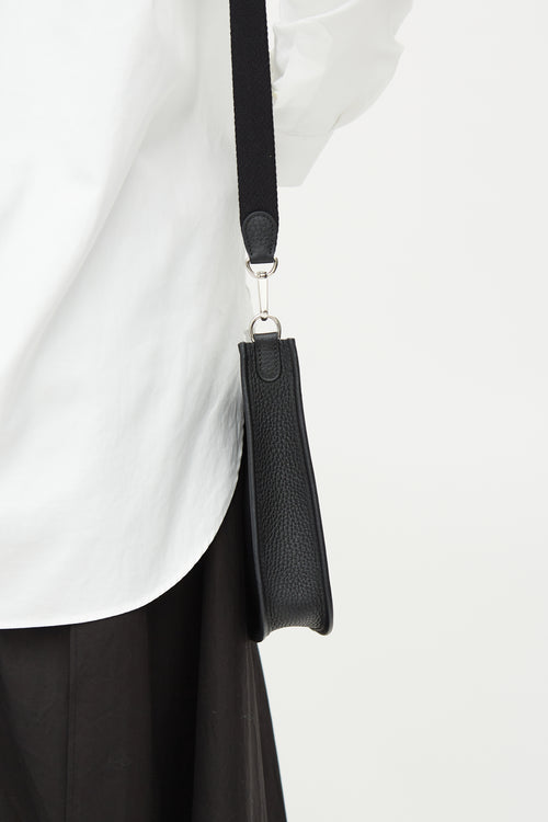 Hermès 2023 Noir Clemence Evelyne I TPM 16 Bag