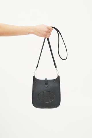 Hermès 2023 Noir Clemence Evelyne I TPM 16 Bag