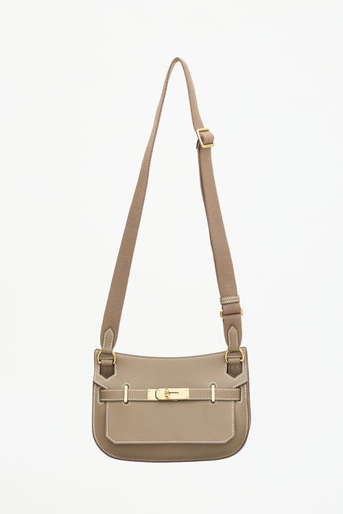 Hermès 2023 Etoupe Swift Mini Jypsiere Bag