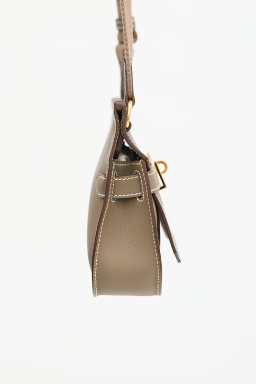 Hermès 2023 Etoupe Swift Mini Jypsiere Bag