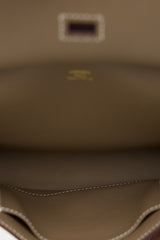 Hermès 2023 Etoupe Swift Mini Jypsiere Bag