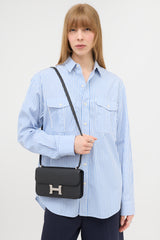 Hermès 2024 Black Epsom Constance Elan Bag
