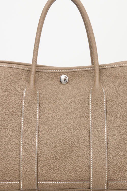 Hermès 2024 Etoupe Negonda Garden Party 30 Bag