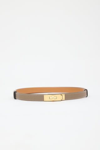 Hermès 2025 Epsom Leather Kelly 18 Belt