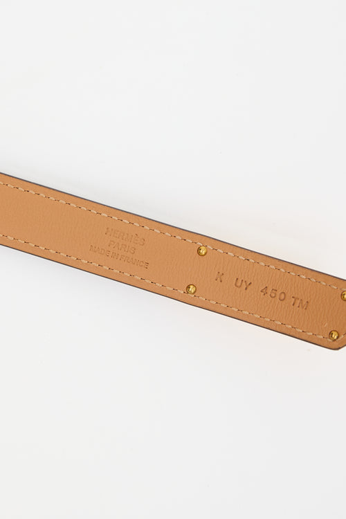 Hermès 2025 Epsom Leather Kelly 18 Belt