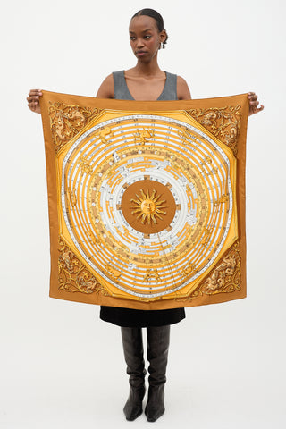 Hermès Silk Astrologie Dies et Hore 90 Scarf