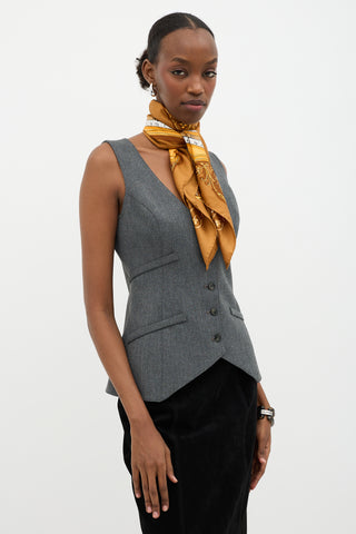 Hermès Silk Astrologie Dies et Hore 90 Scarf