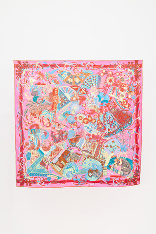 Hermès Au Fil Du Carré 90 Scarf