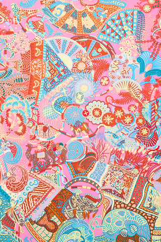 Hermès Au Fil Du Carré 90 Scarf