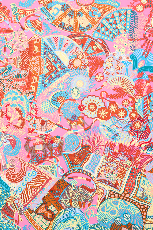 Hermès Au Fil Du Carré 90 Scarf