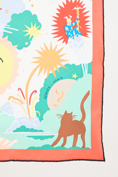 Hermès Au Royaume d'Hélios 70 Scarf