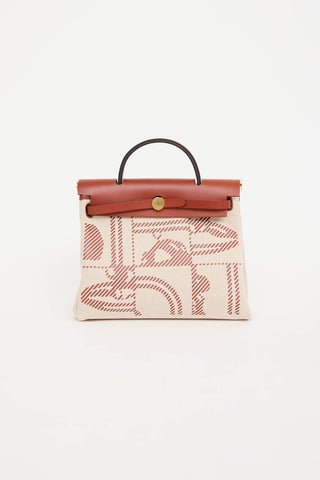 2022 Toile Canvas & Fauve Vache Hunter Leather Brides De Gala HerBag 31