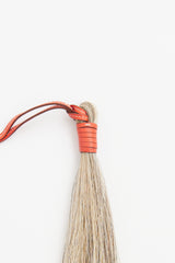 Hermes Beige Barenia Paddock Tassel Bag Charm